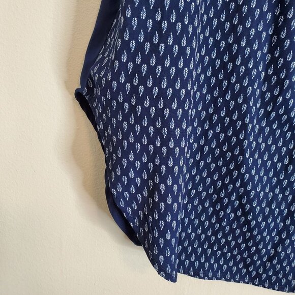 Sleeveless Top Blouse Blue Women size Medium - Picture 4 of 8